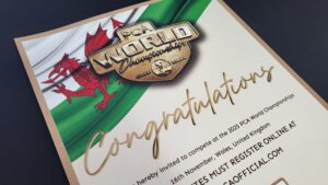 PCA Worlds Certificate