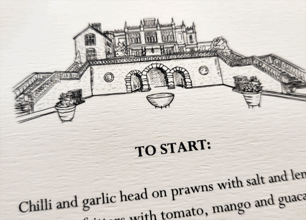 Bespoke wedding order of service