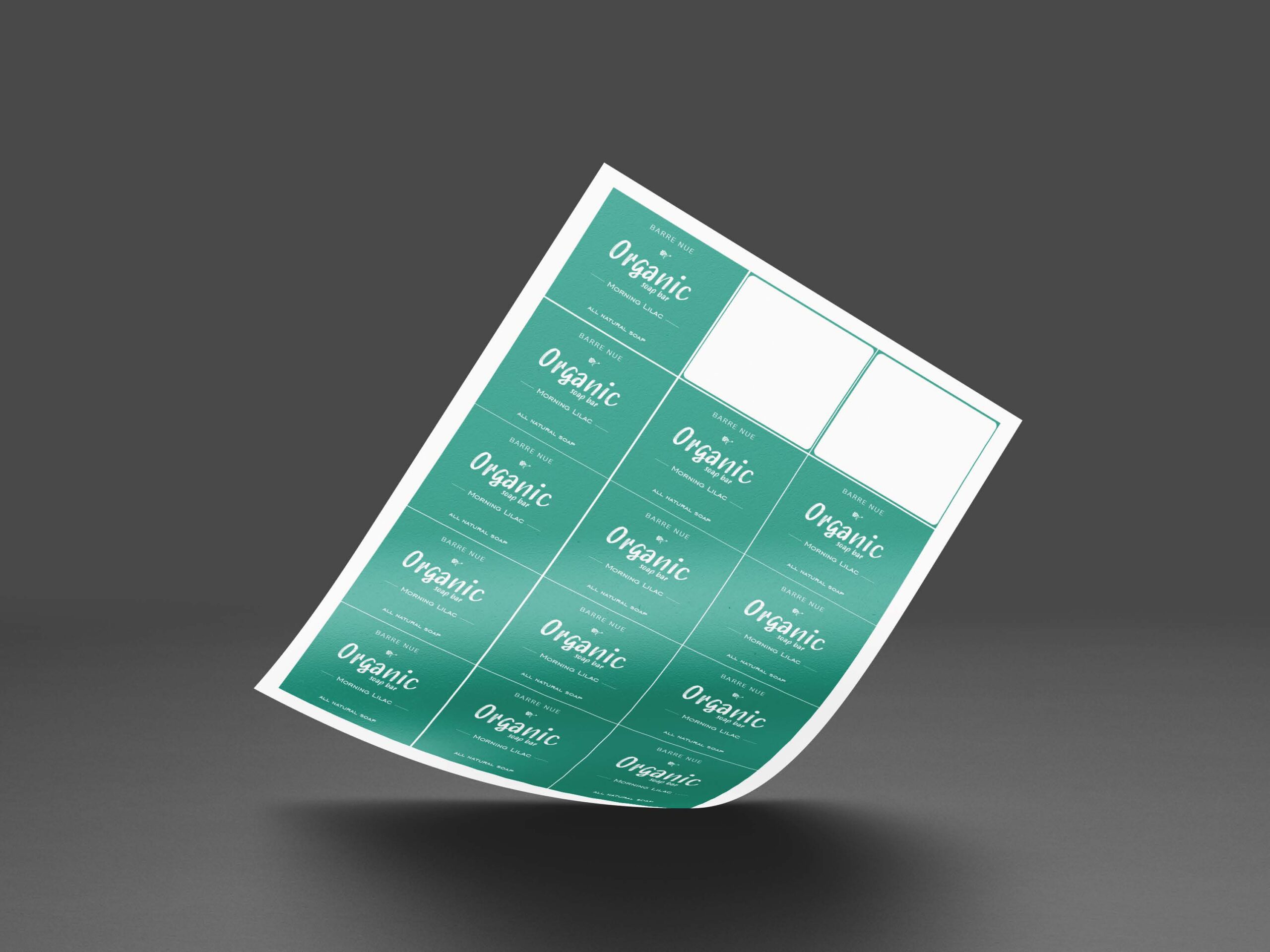 Removable paper labels with low‑tack adhesive
