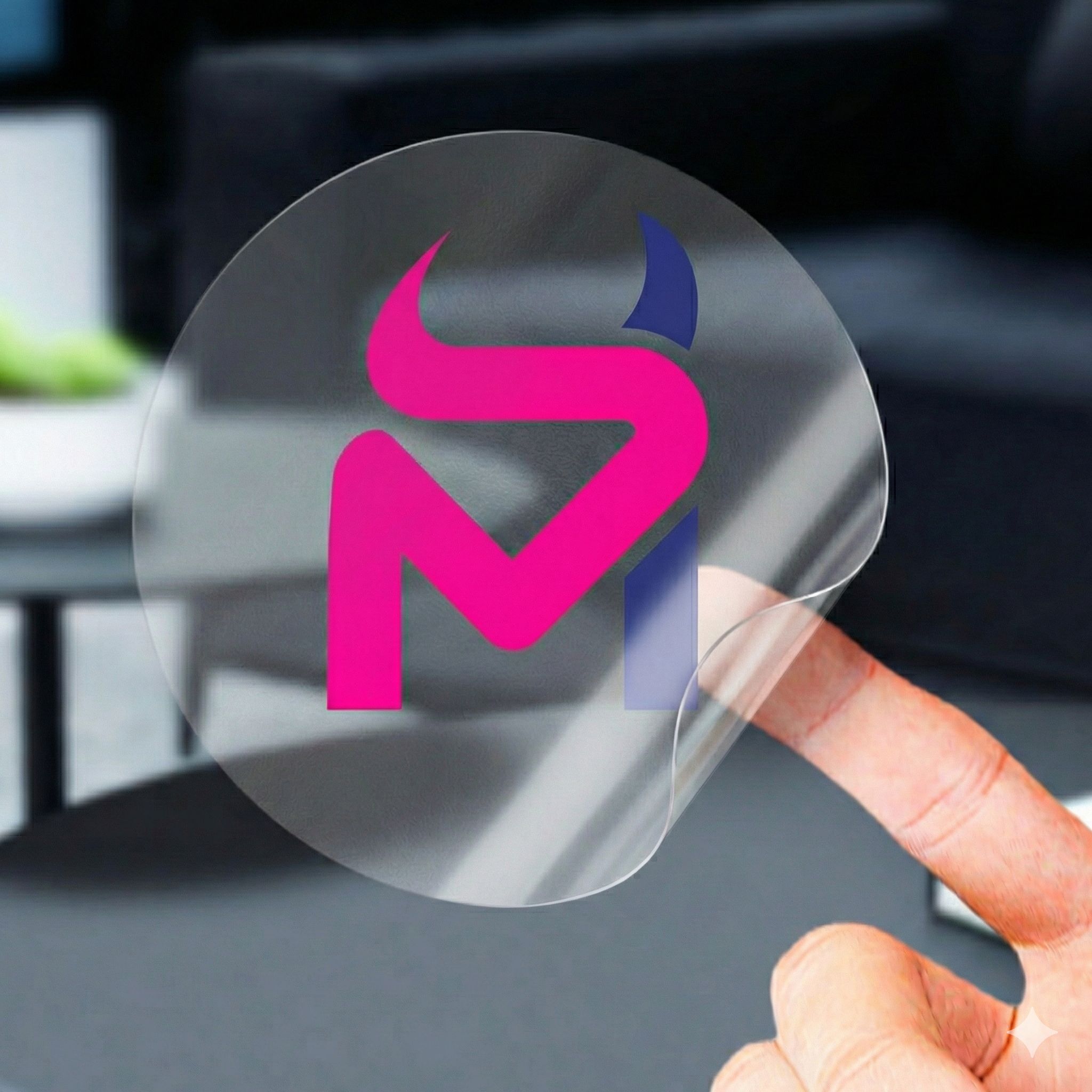 Clear stickers from Printmonster