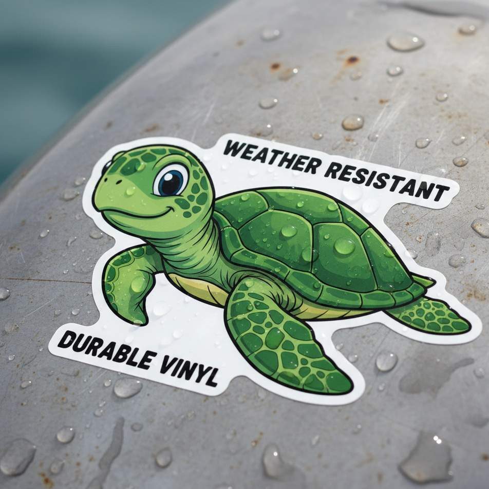 Durable waterproof stickers for outdoor business use