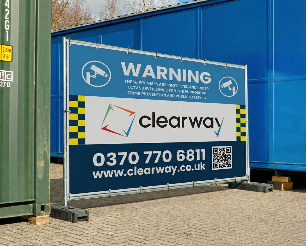PVC mesh and PVC free banner printing with vibrant colours and durable outdoor materials by Printmonster