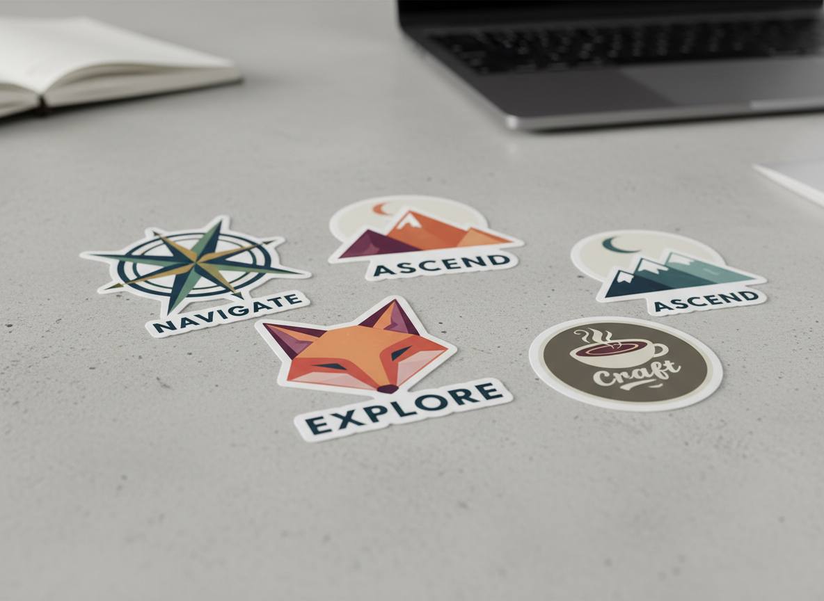 High‑quality die cut sticker showing clean edges and premium vinyl finish