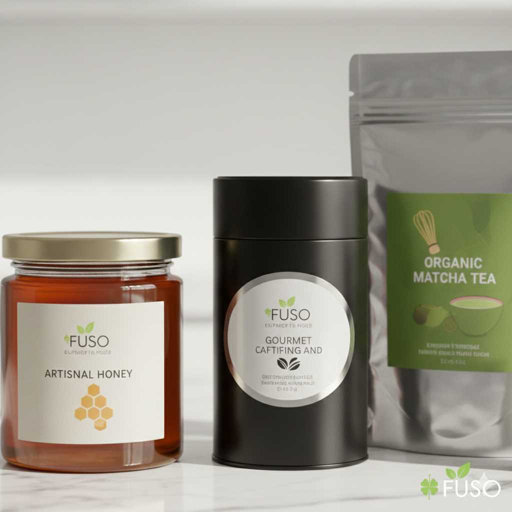 Paper labels printed for packaging and branding