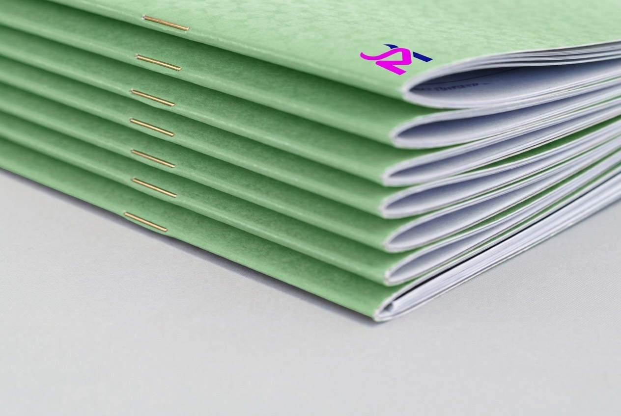 Saddle‑stitched booklet with clean finishing and sharp printed pages