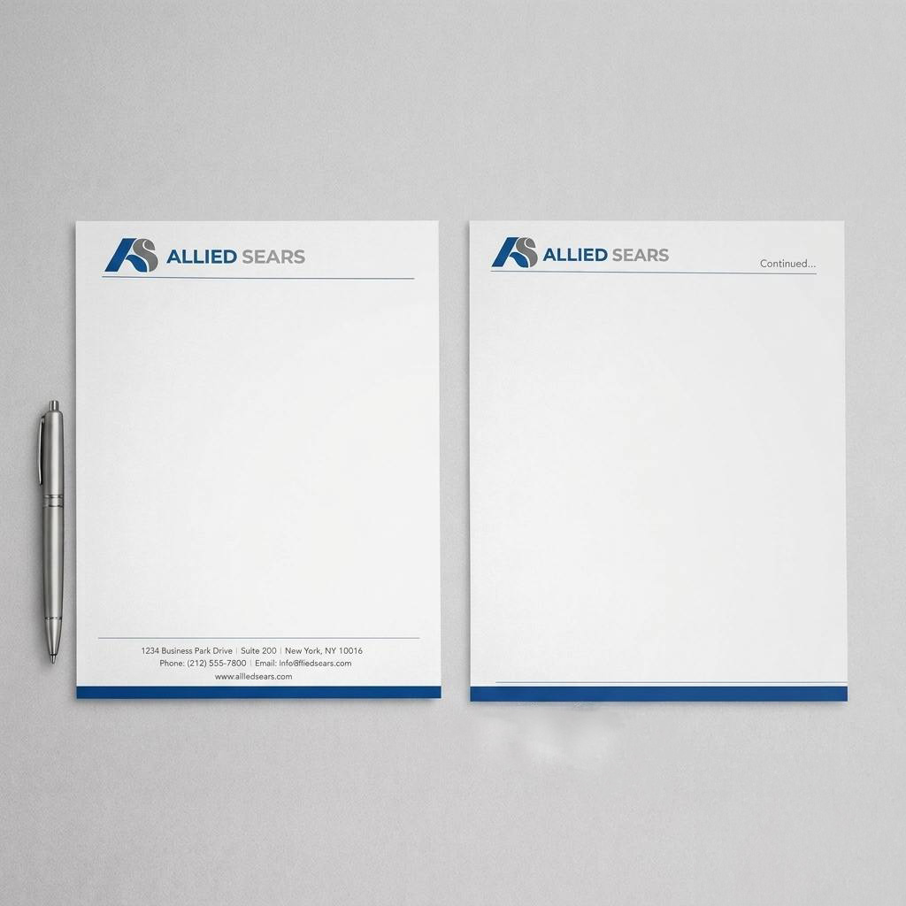 Continuation Sheet Printing – Branded Continuation Sheet Detail