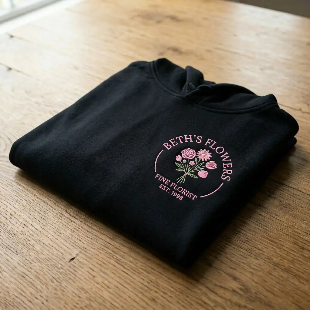 Custom logo hoodies for staff uniforms and workwear teams in Staffordshire and the West Midlands