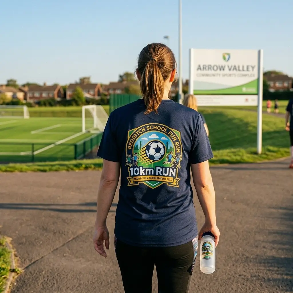 Printed work t-shirts with custom logos for businesses across the West Midlands