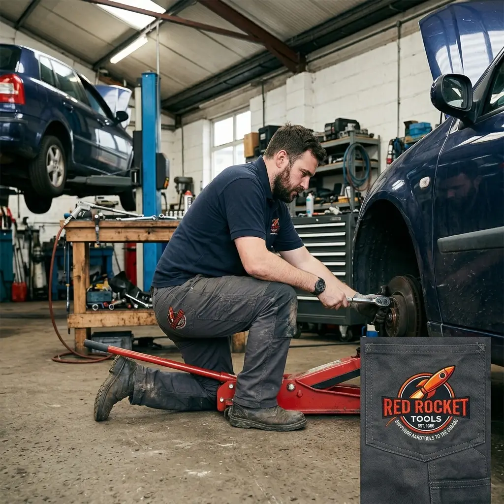 work trousers with logo