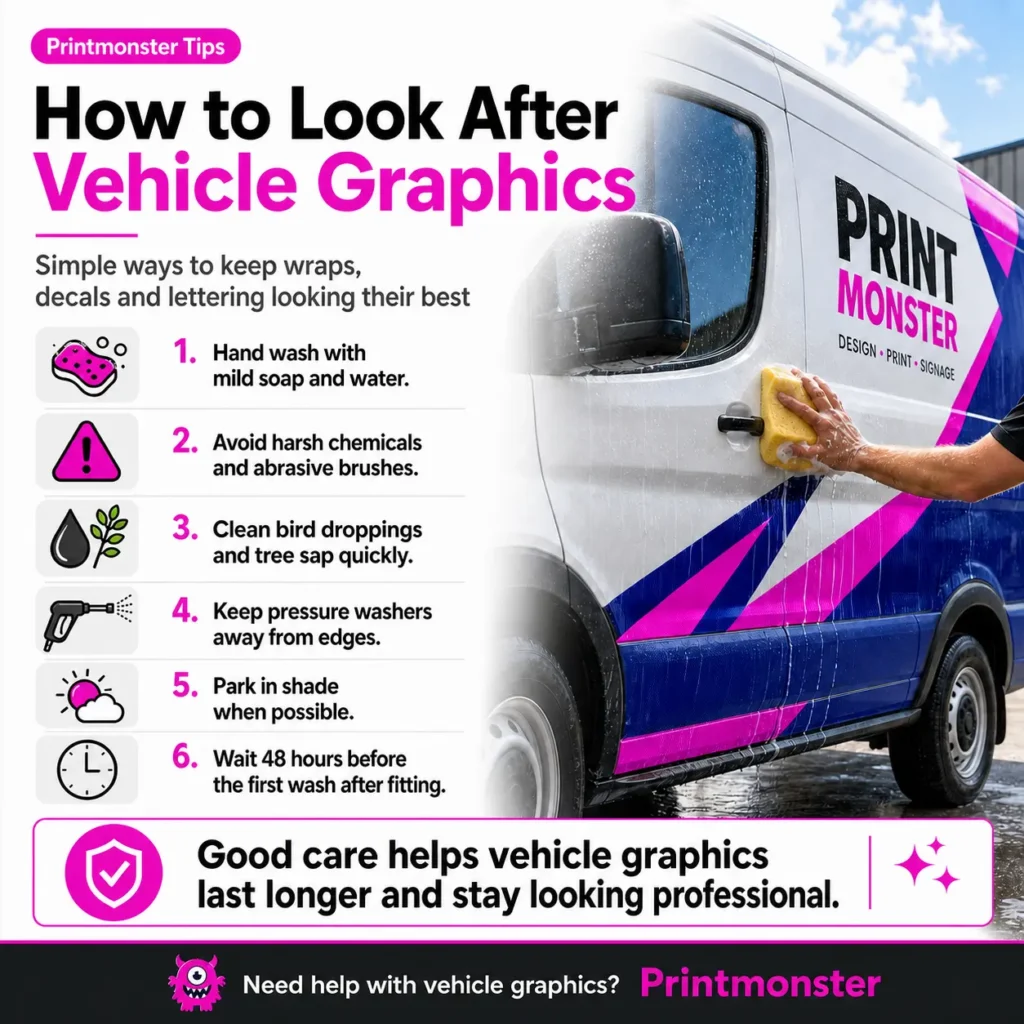 Vehicle Graphics Care Guide Printmonster