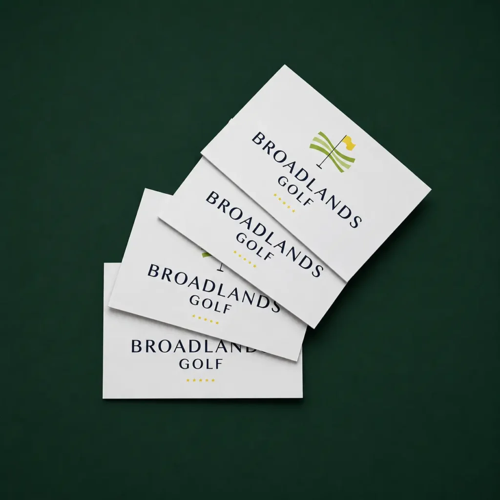 Business cards printed for Broadlands Golf by Printmonster