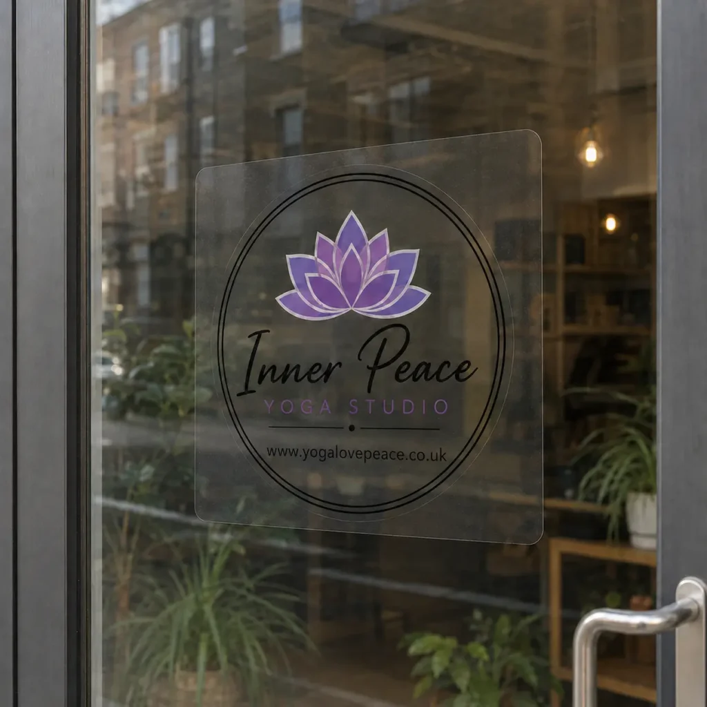 Transparent sticker printing for businesses across the West Midlands