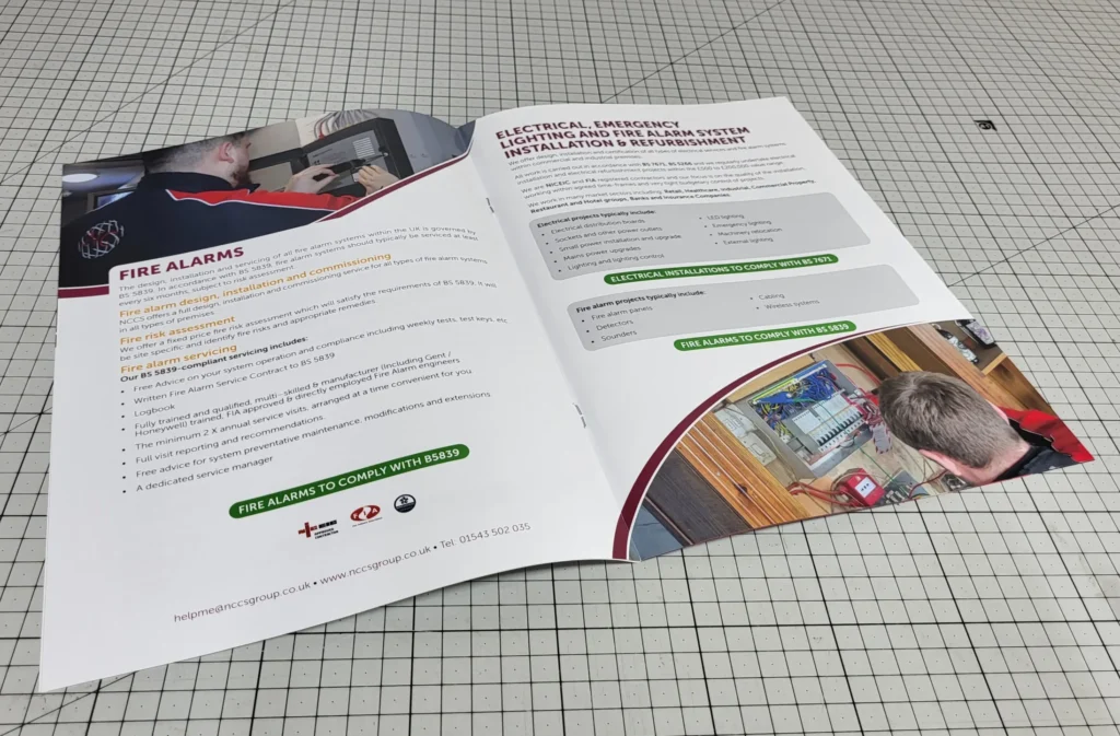 8 page A4 booklet designed and printed by Printmonster for NCCS Group