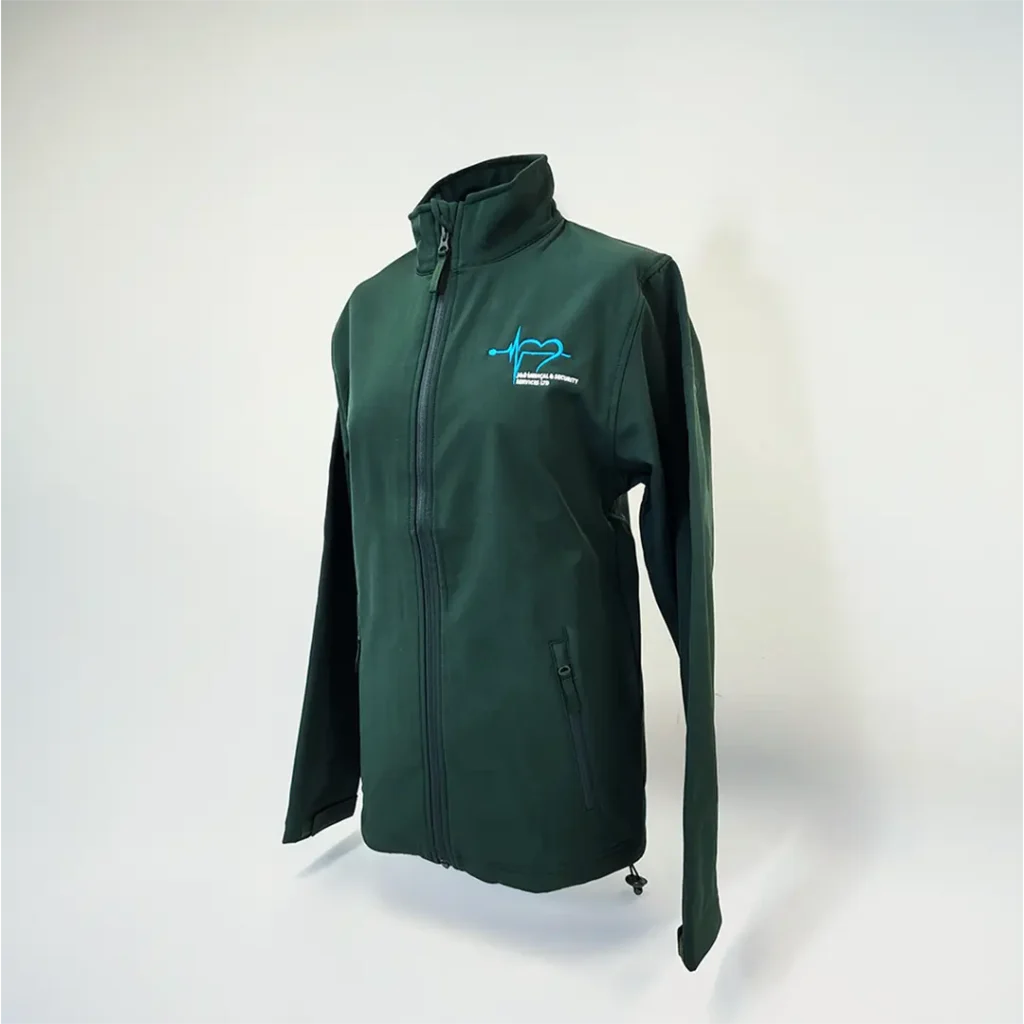 embroidered softshell jacket cannock