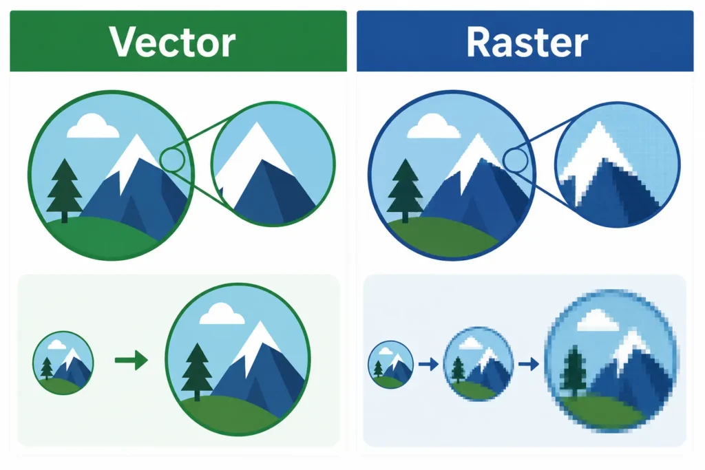 vector graphics are better than raster