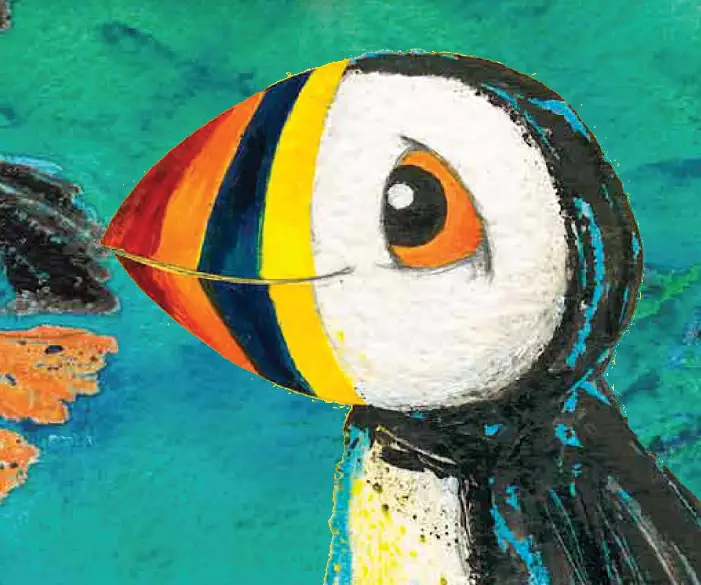 close up element of banner attached to the side of an Astwood Bank Carnival float