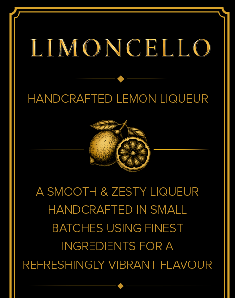 limoncello bottle label close up printmonster