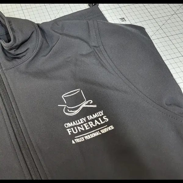 softshell jacket embroidered for work