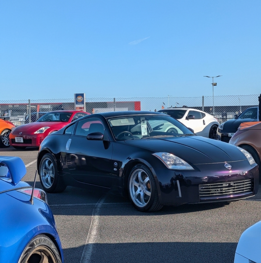Midnight Purple Nissan 350Z displayed at Japfest