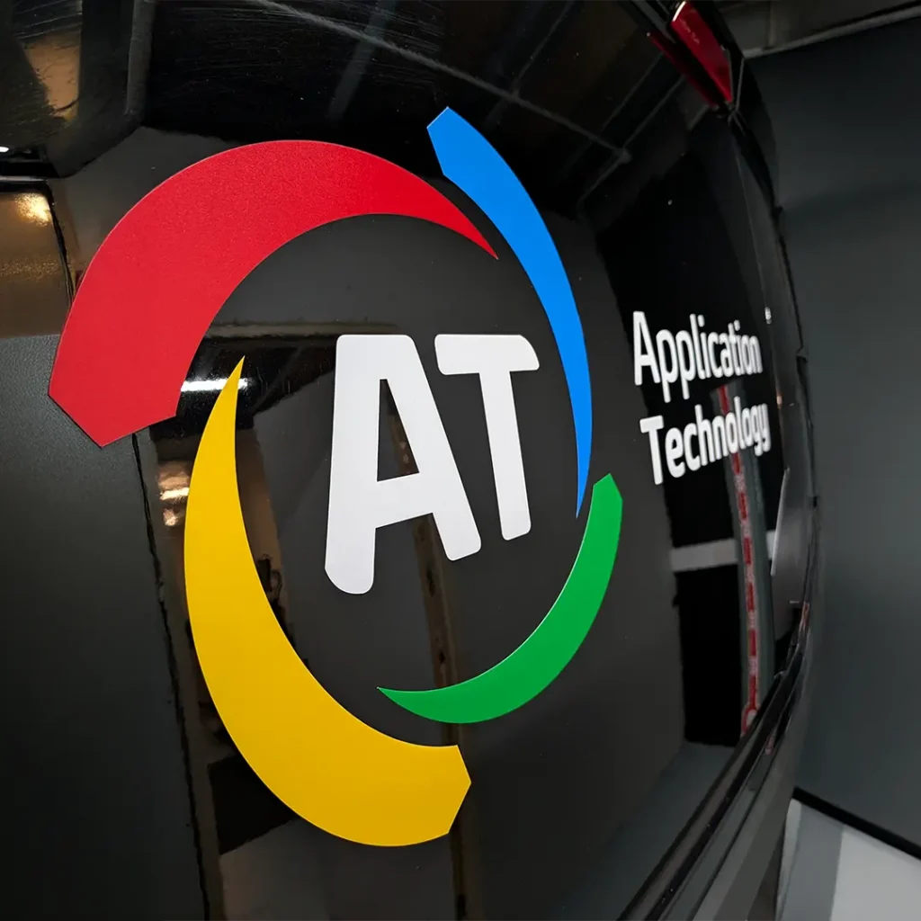 colourful vehicle graphics applied to van